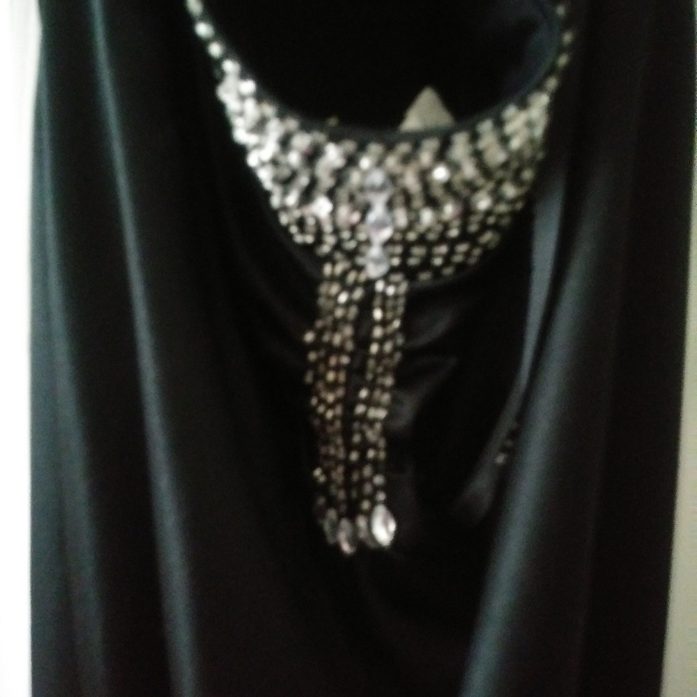 Dressy sassy classy sequined black dress